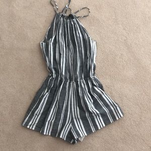 Bloomingdales Striped Romper Size Medium